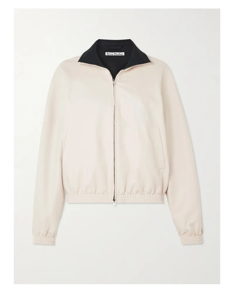 Acne Studios Cotton-sateen Jacket - Neutrals Neutrals