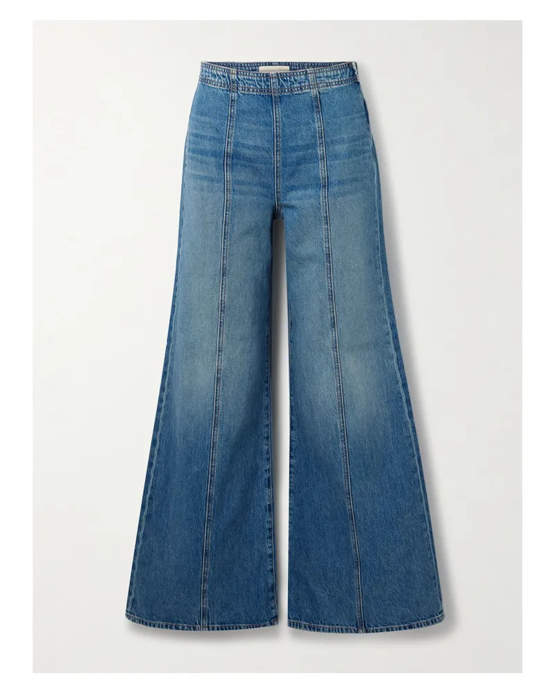 Ulla Johnson Bianca Hoch Sitzende Jeans Mit Weitem Bein - Blau Blau