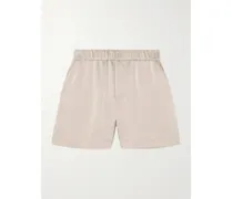 Sarka Shorts Aus Satin - Silber
