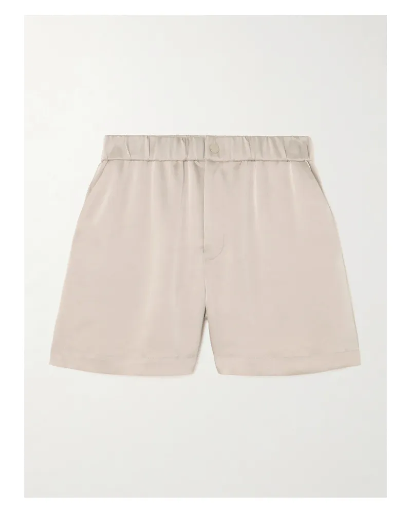 Varley Sarka Shorts Aus Satin - Silber Silber
