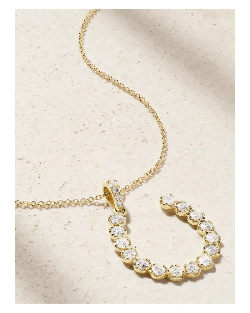 Jennifer Meyer Kette Aus 18 Karat Gold Mit Diamanten Gold