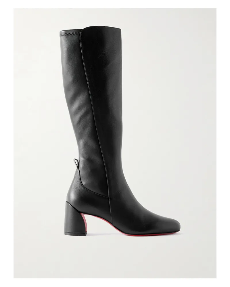 Christian Louboutin Jane Botta 55 Kniehohe Stiefel Aus Leder - Schwarz Schwarz