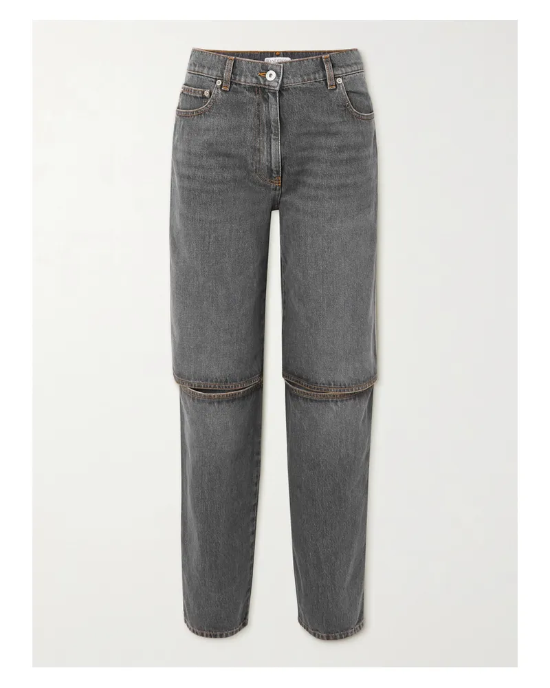 J.W.Anderson Hoch Sitzende Jeans Mit Geradem Bein Und Cut-outs - Grau Grau