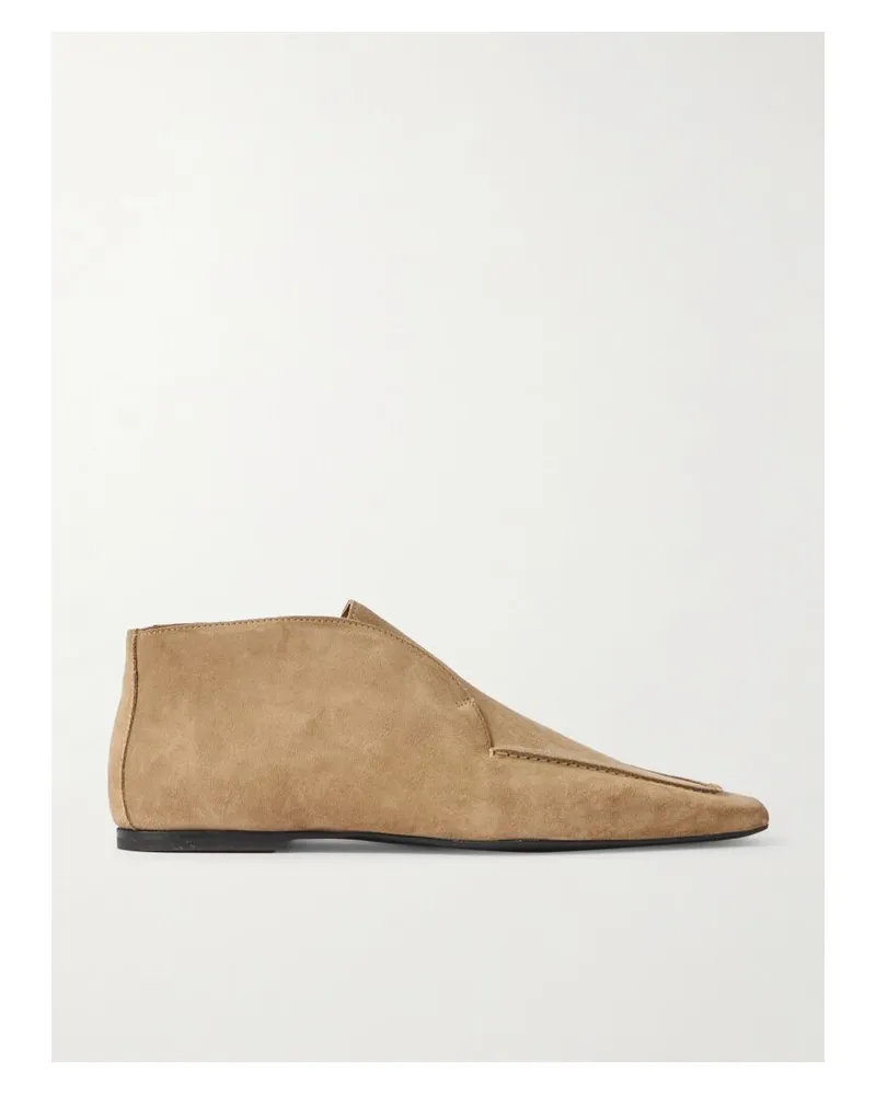 Totême The Desert Ankle Boots Aus Veloursleder - Braun Braun