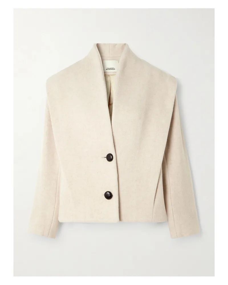 Isabel Marant Dyogo Wool-blend Jacket - Neutrals Neutrals