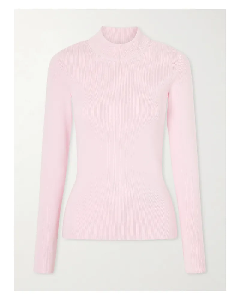 Jil Sander Ribbed-knit Jersey Sweater - Pink Pink
