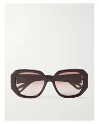 Chloé Oversized-sonnenbrille Burgunder