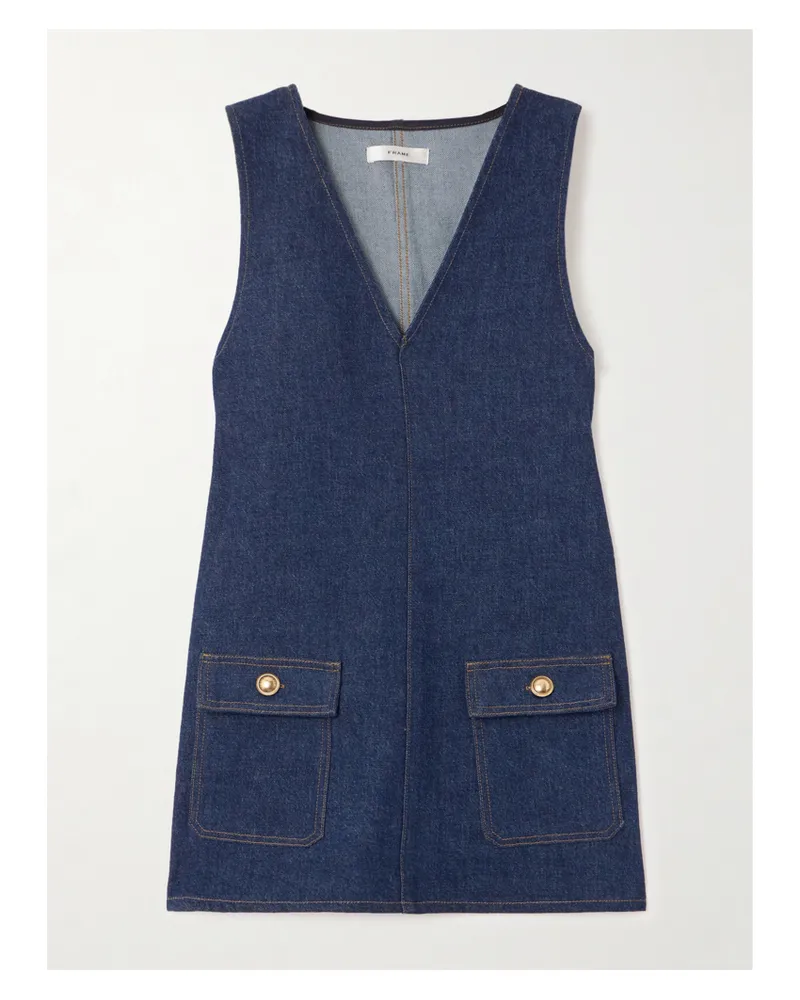 Frame Denim The Pinafore Minikleid Aus Denim - Blau Blau