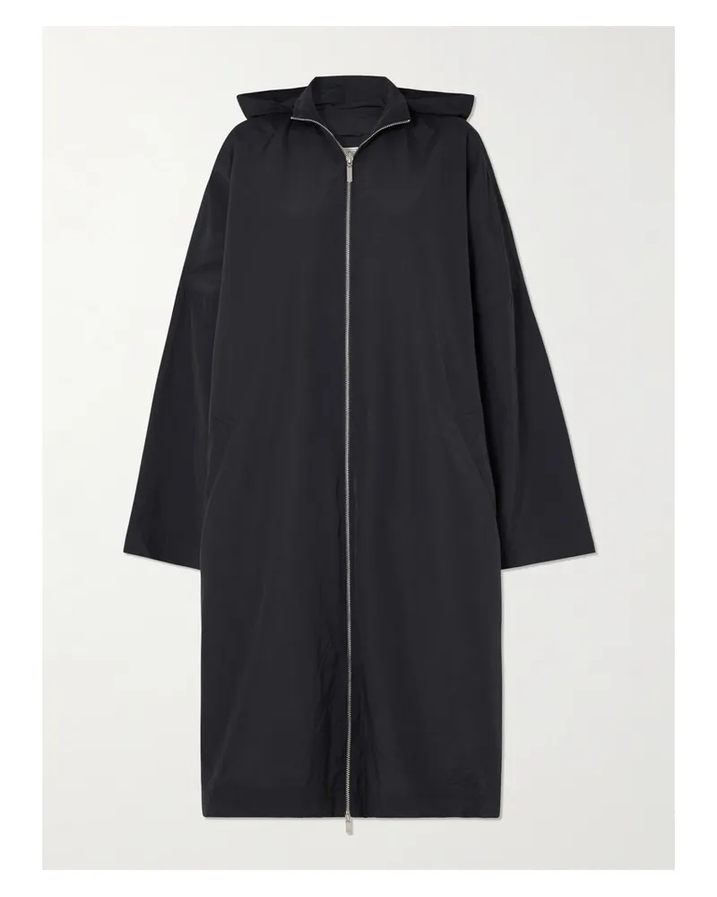 Totême Hooded Recycled-shell Coat - Blue Blue