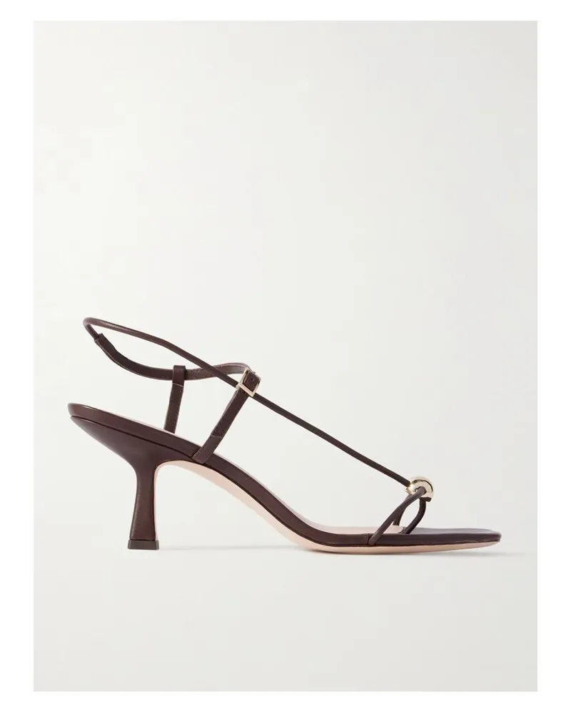 Loeffler Randall Triana Sandalen Aus Leder Mit Verzierung - Braun Braun