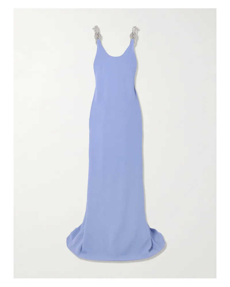 Stella McCartney Robe Aus Crêpe Mit Verzierungen - Lila Lila