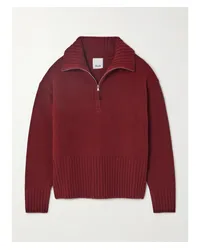 ALLUDE Troyer Pullover aus einer Woll-kaschmirmischung Rot