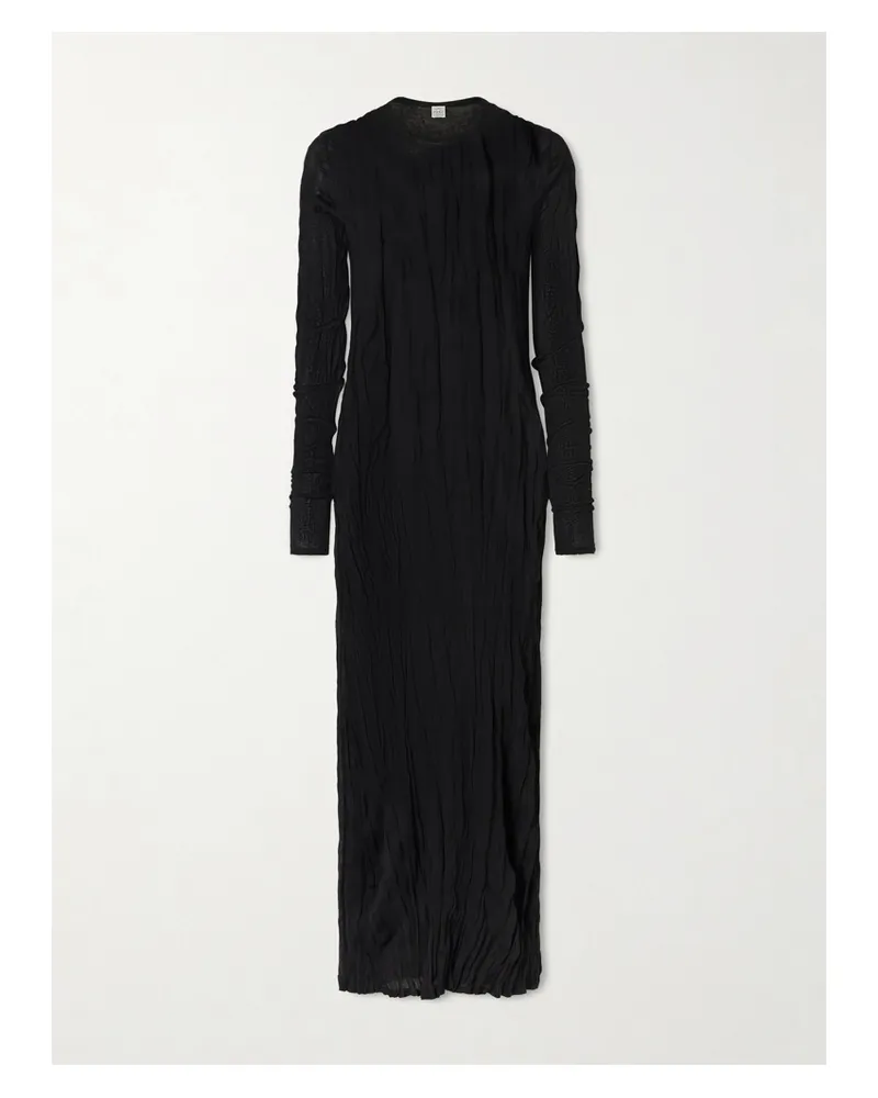 Totême Ribbed-knit Maxi Dress - Black Black