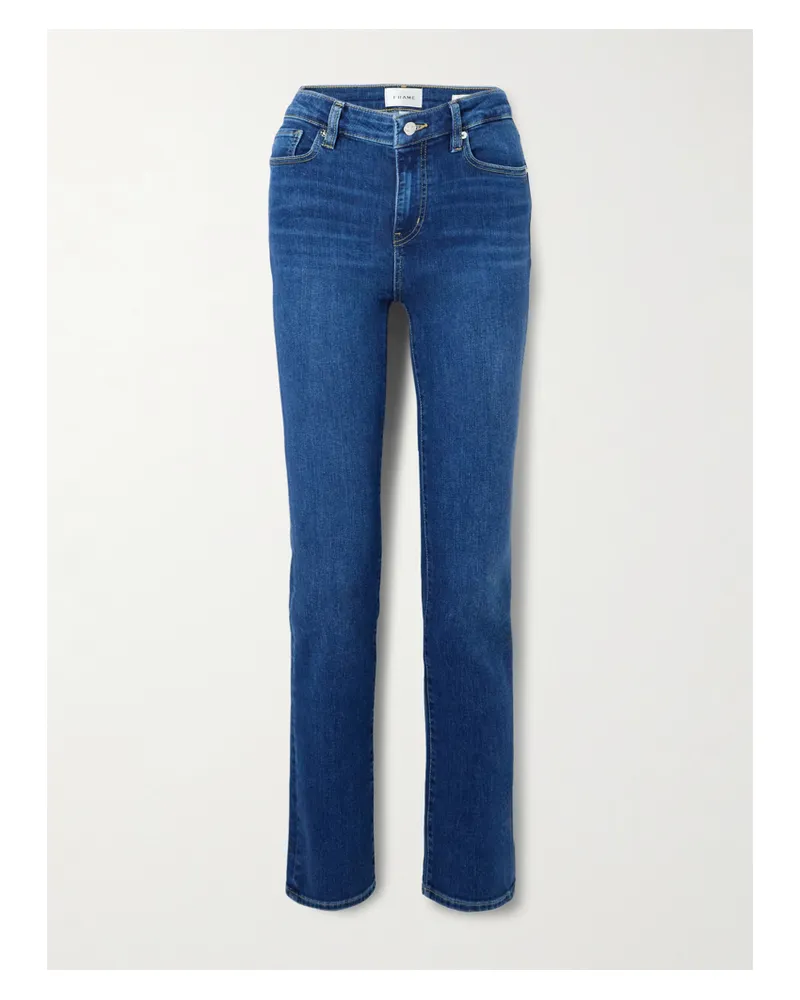 Frame Denim The Pencil High-rise Skinny Jeans - Blue Blue