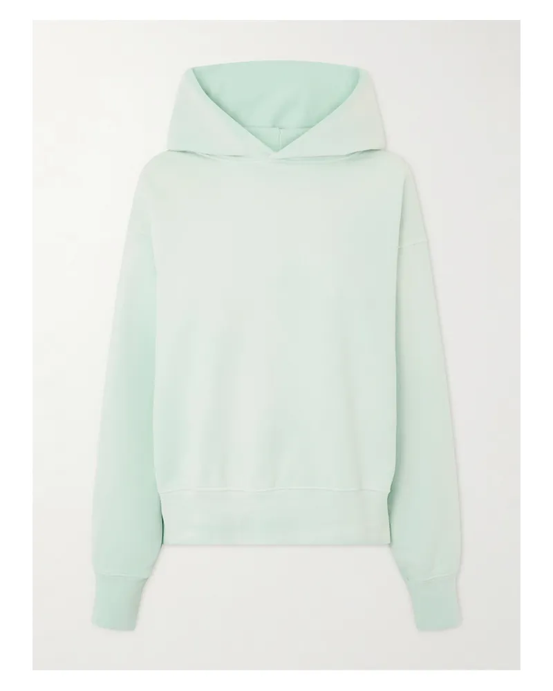 SLVRLAKE Cinch Cotton-jersey Hoodie - Ecru Ecru