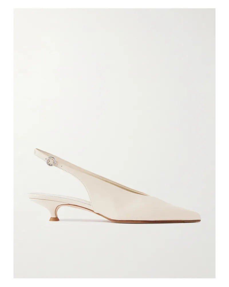 aeyde Camila Leather Slingback Pumps - Neutrals Neutrals