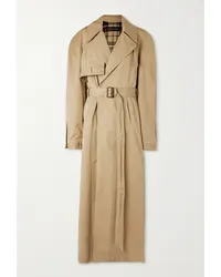 Balenciaga Asymmetrischer Oversized-trenchcoat aus Baumwoll-twill Neutral