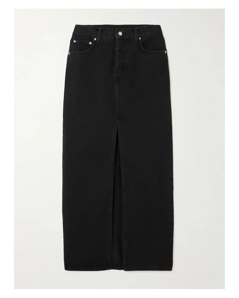 St. Agni Maxi-jeansrock Aus Bio-denim - Schwarz Schwarz