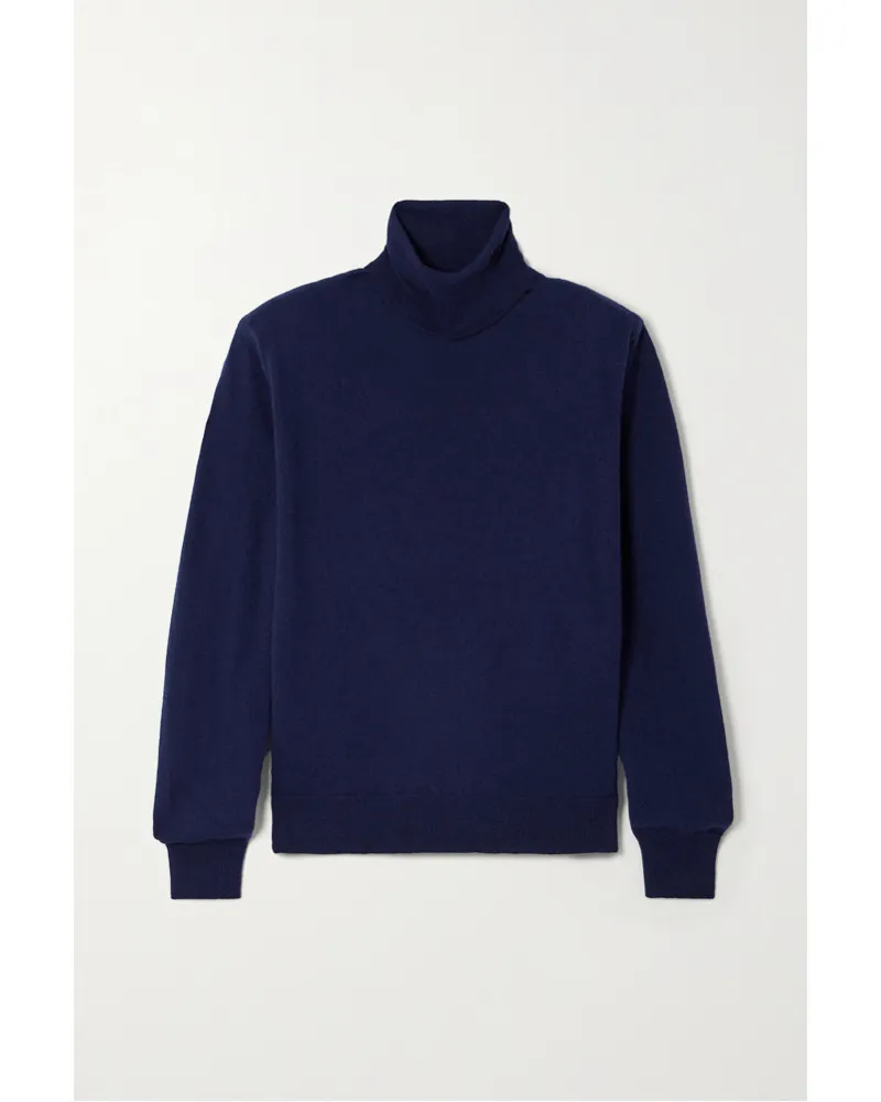 FRANKIE Shop Ines Rollkragenpullover aus Merinowolle Blau