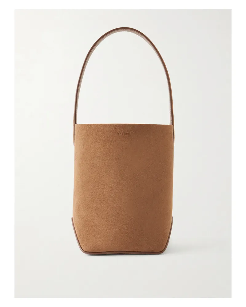 The Row N/s Park Suede Tote - Brown Brown