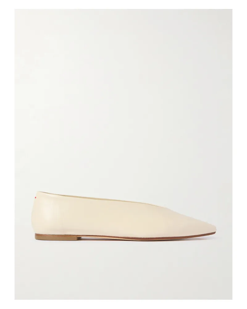aeyde Betty Ballerinas Aus Leder - Wollweiß Wollweiß