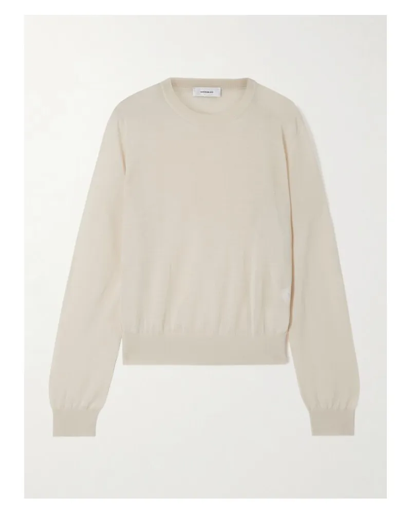 WARDROBE.NYC Wollpullover - Wollweiß Wollweiß