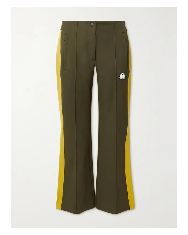 Moncler 8 Palm Angels Schlaghose Aus Stretch-gabardine - Braun Braun
