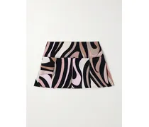 Marmo Minirock Aus Gabardine Aus Einer Baumwollmischung Mit Seideneinsätzen Und Falten - Pink