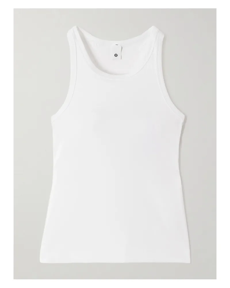 LULULEMON Align™ Waist-length Racerback-tanktop Aus Nulu™-material - Weiß Weiß