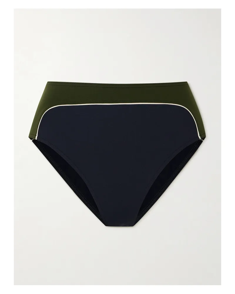 Eres Plouf Bikini-höschen In Colour-block-optik - Blau Blau