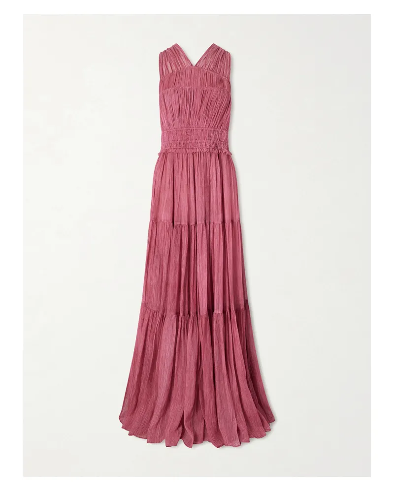 Ulla Johnson Freesia Silk-crepon Gown - Pink Pink