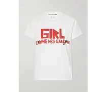 Brett Westfall Printed Cotton-jersey T-shirt - White