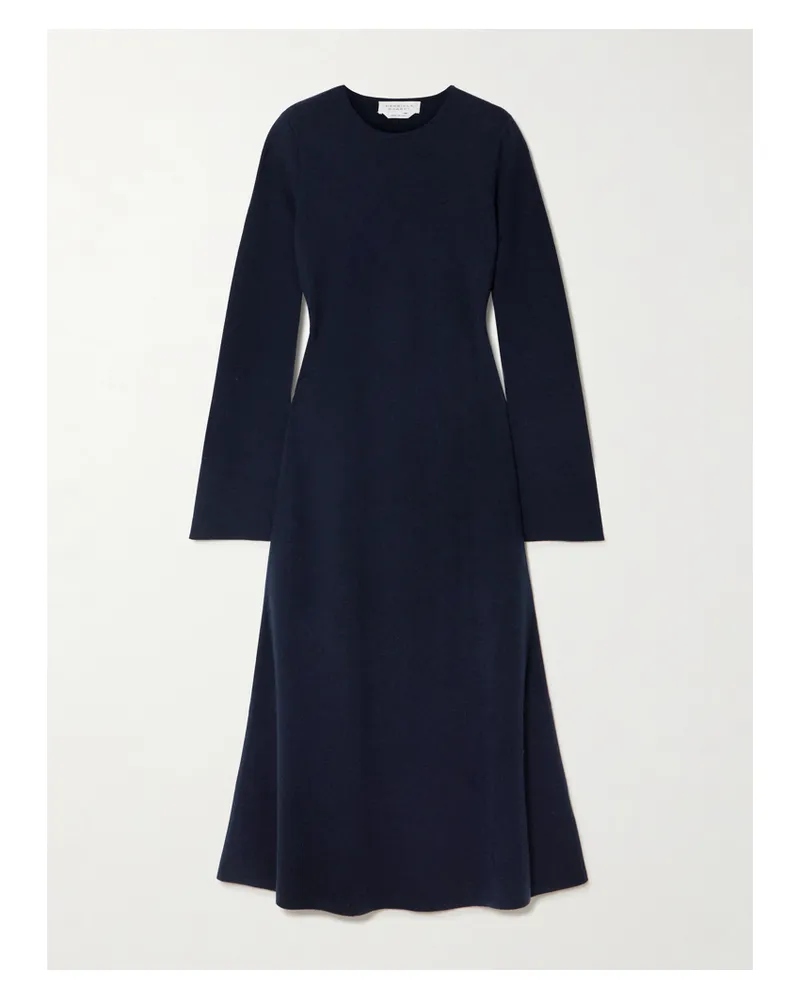 Gabriela Hearst Rebus Midikleid Aus Einer Mischung Aus Wolle, Seide Und Kaschmir - Blau Blau