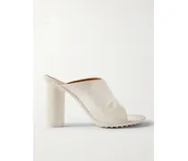 Atomic Mules Aus Lackleder - Weiß