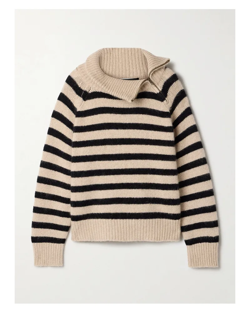 Nili Lotan Raelynn Gestreifter Kaschmirpullover - Neutral Neutral