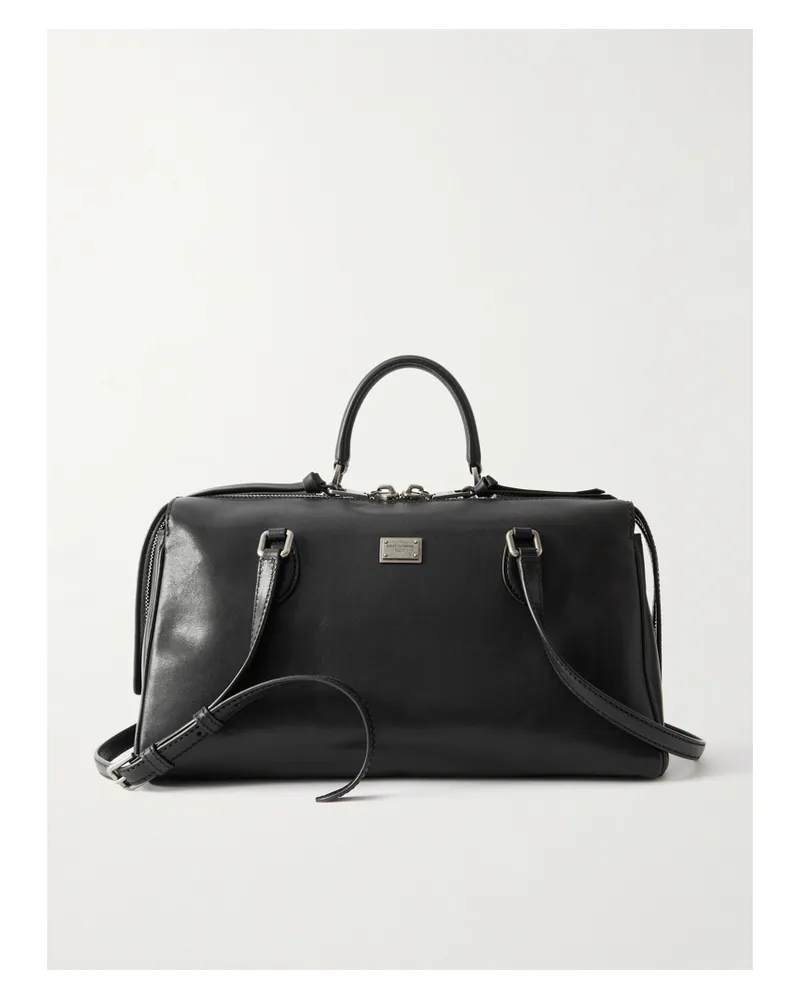 Dolce & Gabbana Rumble Schultertasche Aus Leder - Schwarz Schwarz