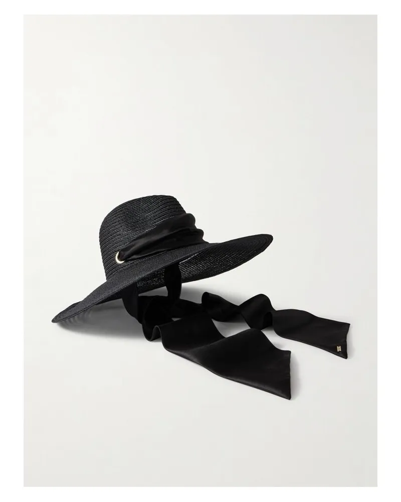 Eugenia Kim Cassidy Sonnenhut Aus Hanf Mit Ripsbandbesatz - Schwarz Schwarz