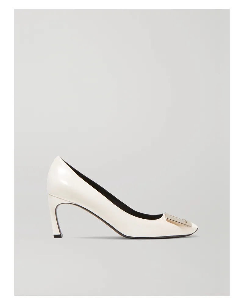 Roger Vivier Belle Vivier Trompette Pumps Aus Leder - Weiß Weiß