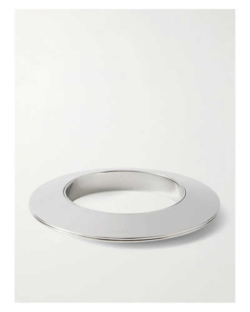 Alaïa Silberfarbene Armspange Silber