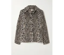 Tommie Leopard-print Felt Jacket - Animal Print