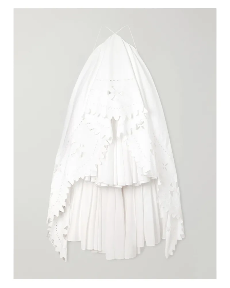 Jacquemus La Robe Provençale Embroidered Cotton Maxi Dress - White White