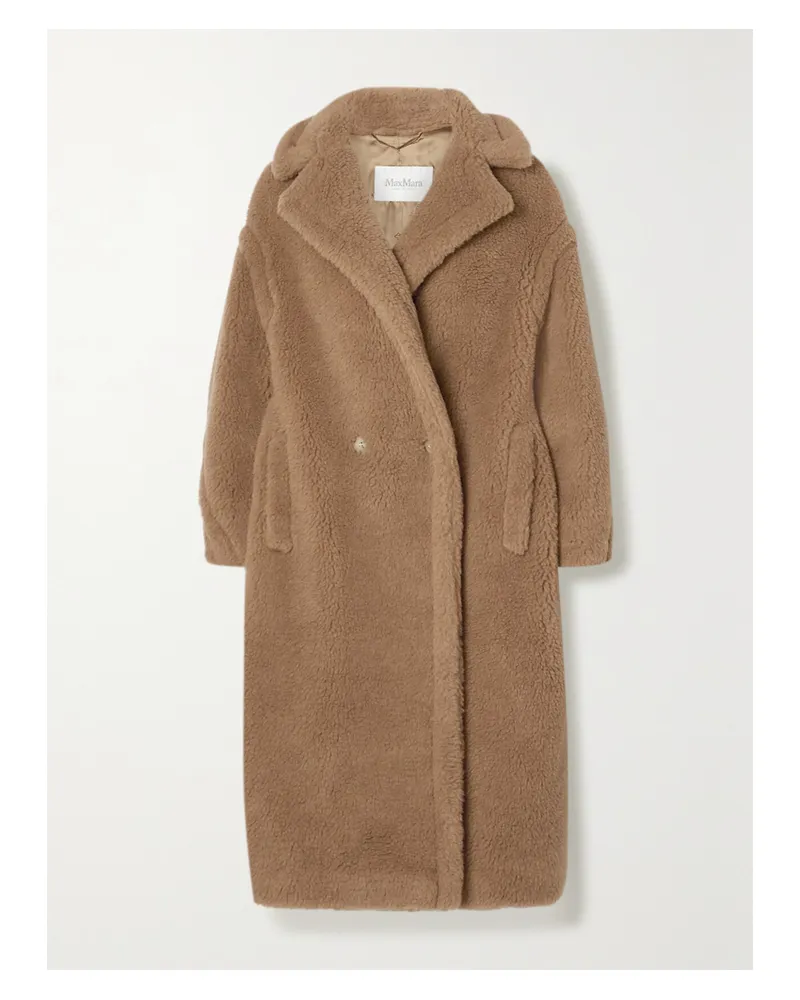 Max Mara Teddy Bear Icon Oversized Camel Hair And Silk-blend Coat - Brown Brown