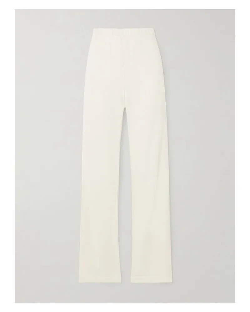 ÉTERNE Jogginghose Mit Geradem Bein Aus Jersey Aus Einer Baumwoll-modalmischung - Creme Creme