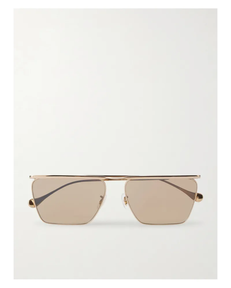 Oliver Peoples Jil Sander Aviator-style Gold-toned Sunglasses Gold