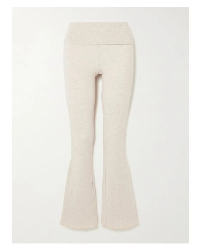 SKIMS Stretch-cotton Jersey Foldover Pants – Neutral – Hose Aus Stretch-jersey Aus Baumwolle Mit Überschlag Neutral