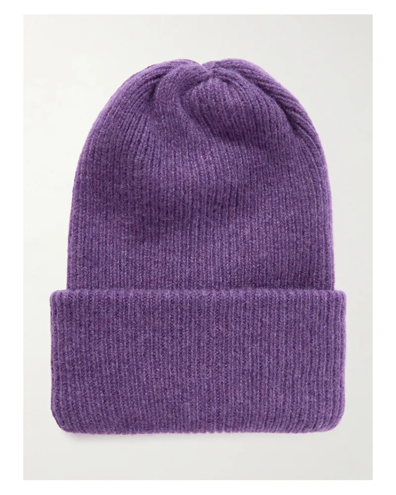 Suzie Kondi Bebe Beanie Aus Geripptem Kaschmir - Lila Lila