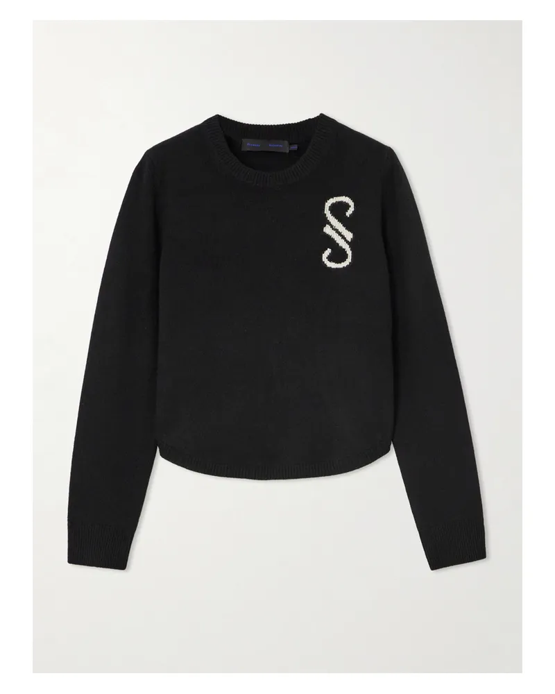 Proenza Schouler Kaschmirpullover Mit Intarsienmotiv - Schwarz Schwarz