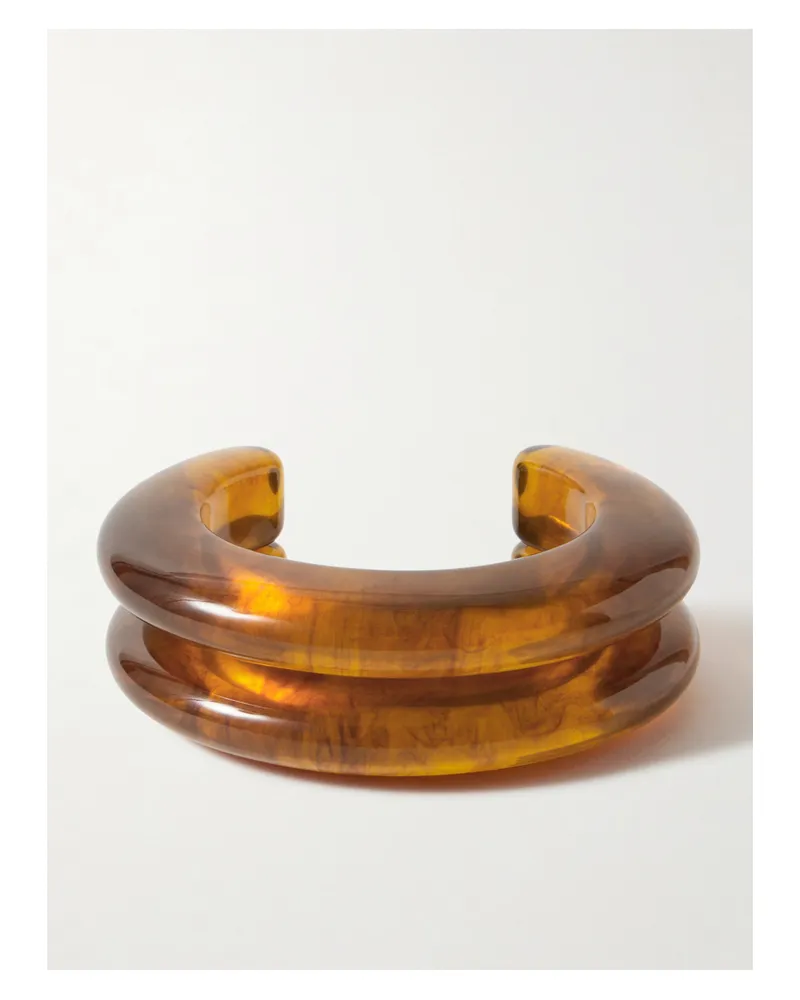 Lizzie Fortunato Ridge Set Of Two Resin Cuffs - Brown Brown