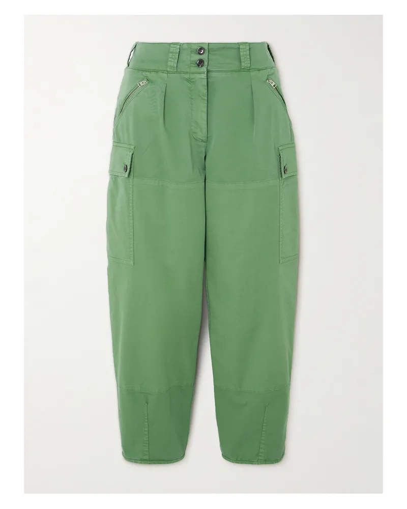 Tom Ford Cargohose Aus Stretch-baumwoll-twill - Grün Grün