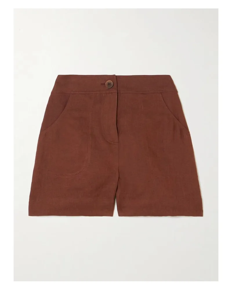 Eres L'intemporel Correct Shorts Aus Leinen - Braun Braun